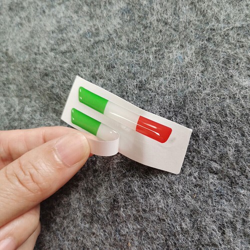 Italy national flag sticker - 3d,