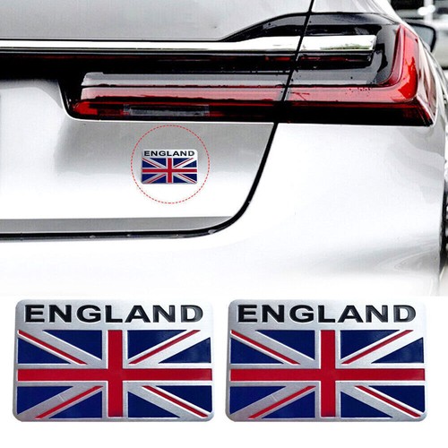 Metal england flag logo - 3d,