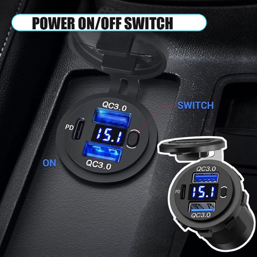 2usb type charger outlet - type-c,
